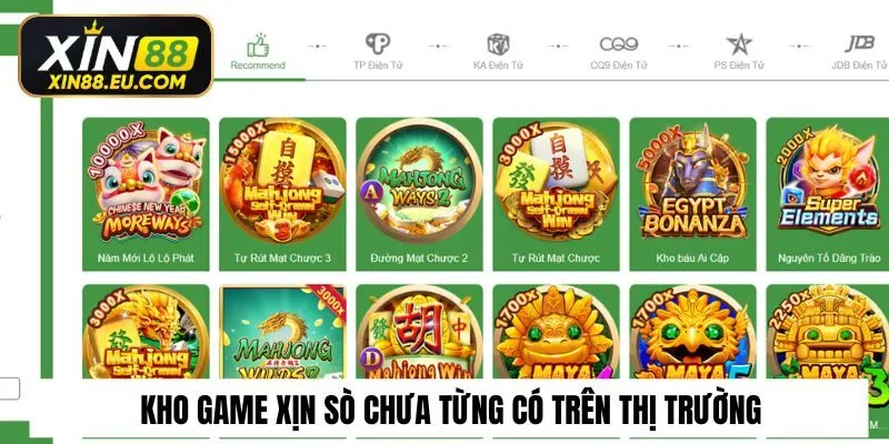 Kho game xịn sò chưa từng có trên thị trường