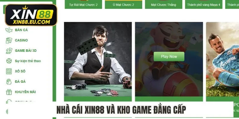 Nhà cái Xin88 và kho game đẳng cấp